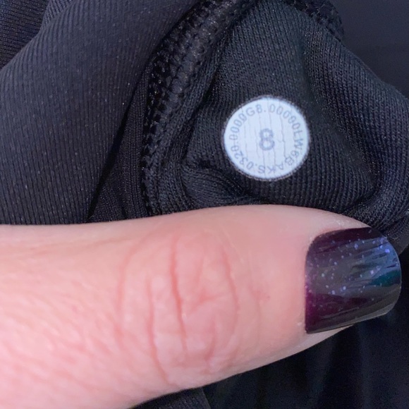 Lululemon Wunder Under Crop High-Rise *Full-On Luxtreme 23" size 8 - Picture 7 of 7